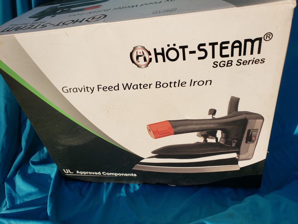 NEW Professional Bottle Fed Steam Iron Clothes Iron Retails For $199 Asking $100 Firm