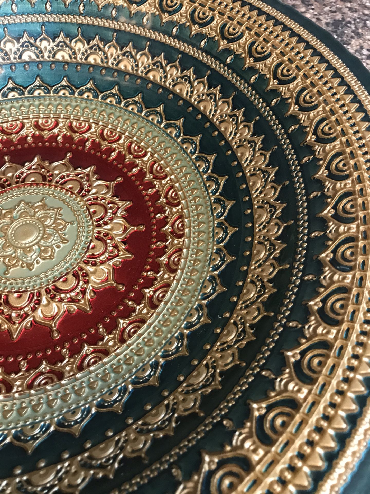 Beautiful decorative tray or a plate