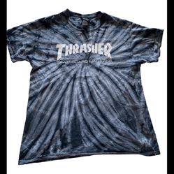 Thrasher Skateboard Magazine Men’s Tie Dye Skate Tee Shirt Size L