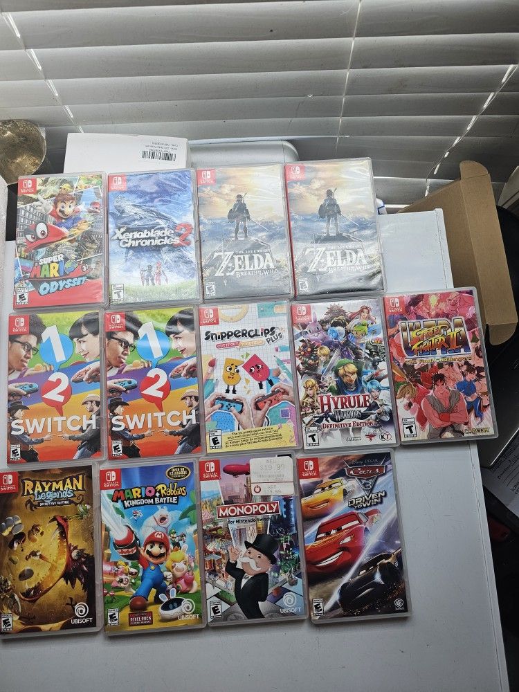 13 Official Empty Switch Game Cases $10 Each