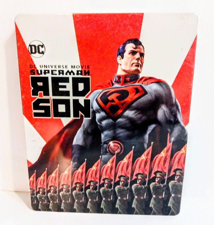 Superman Red Son Blu-Ray/DVD/Digital Steelbook DC Comics 2020 Like New