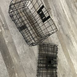 two folding baskets for bicycle 