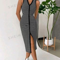 New Maxi Striped Dress Small