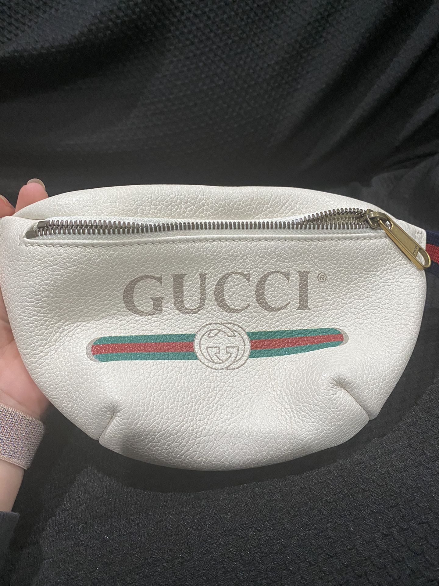 Gucci print small belt bag