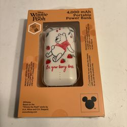 Winnie The Pooh Strawberries 4,000 mAh Portable Power Bank “Be your berry best"