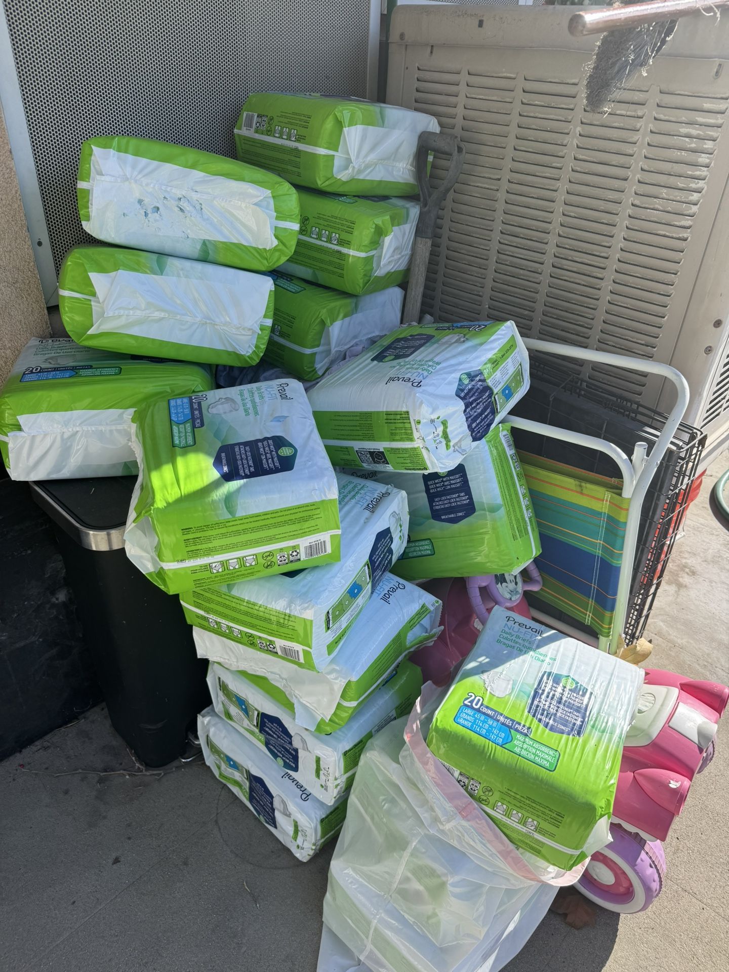 Prevail. NU-FIT Daily Briefs Culottes quotidiennes Bragas De Uso Diario / For Adults / 20 Counts/ Size Large / Bundle Of 20 Packs