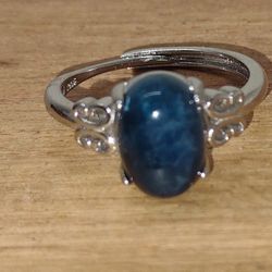 Blue Apatite Ring