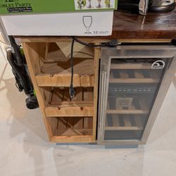 Mobile Storage And Wine Rack On Wheels
