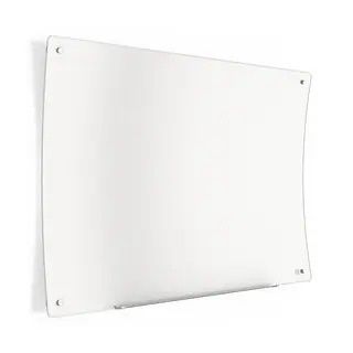 TRU RED Ergonomic Curved Magnetic Glass Dry-erase Whiteboard