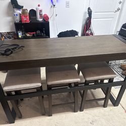 Bar Table And Stools 