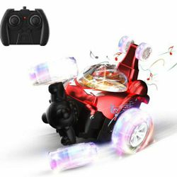 Remote Control Car for Kids, RC Stunt Car with 360 ° Rolling Dancing Performance Colorful Lights and Dynamic Music Rechargeable 2.4Ghz RC Car Toy for