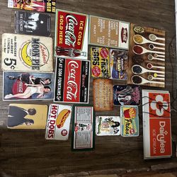 Random Vintage Metal Signs.