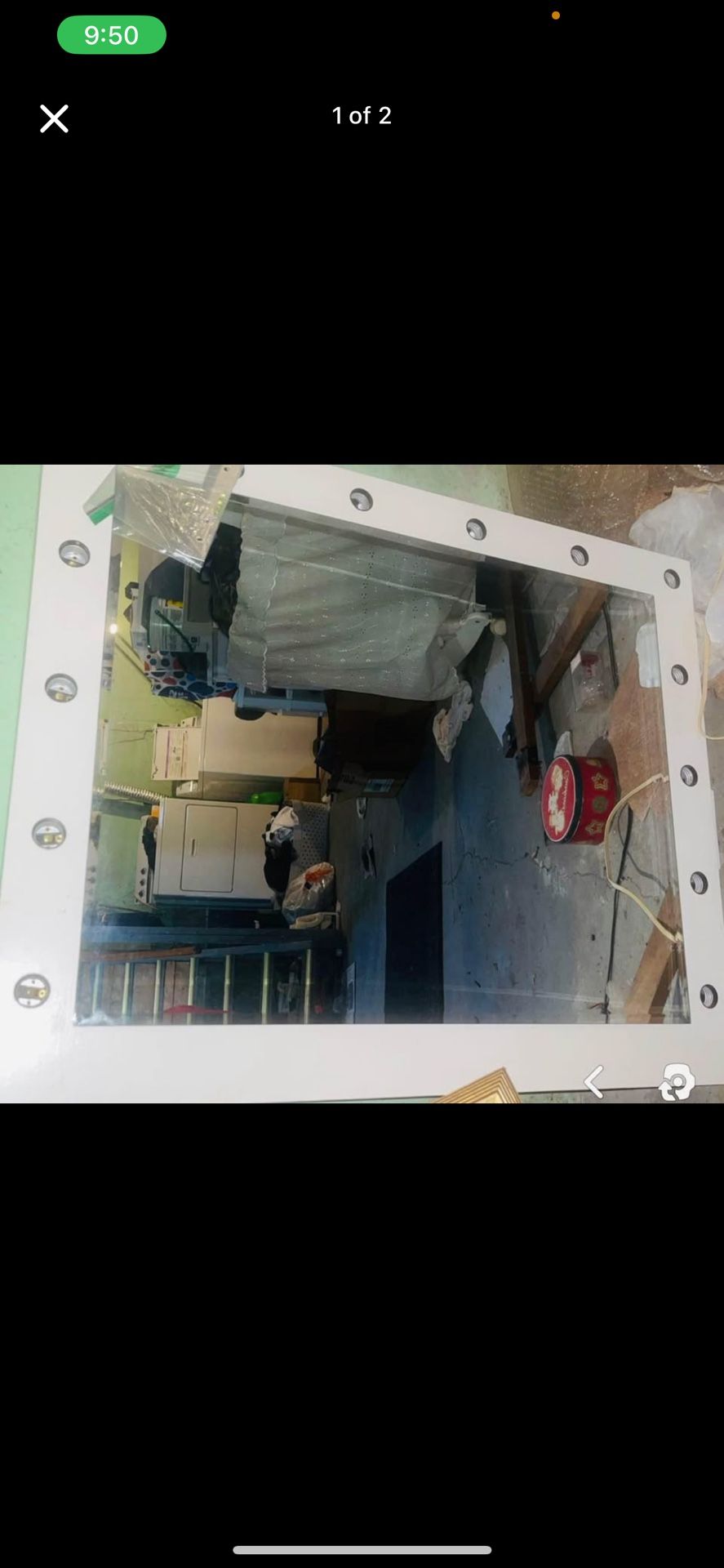 White Light Up Makeup Mirror