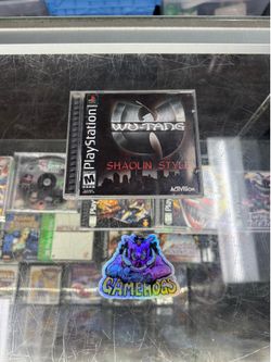 Wutang Shaolin Style PS1 $120 Gamehogs 11am-7pm