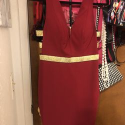 Red And Gold Dress 