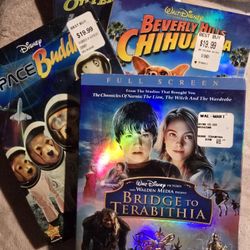 4 Disney DVDs