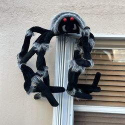 XL Fuzzy Spider- Halloween Decor- Hanging- Indoor/outdoor  