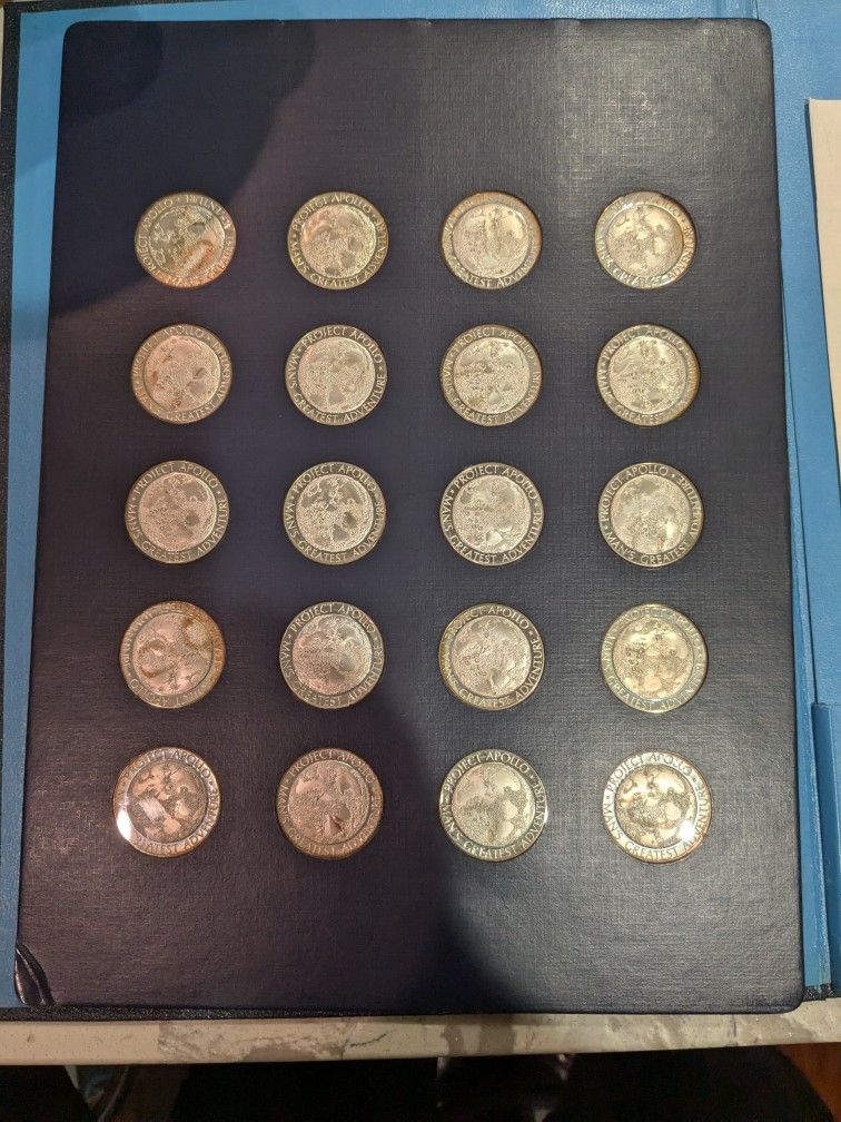 Franklin Mint Project Apollo 13 Medall - Man's Greatest Adventure