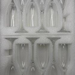 Classic Champagne Flutes, Set of 12, 6 Oz Premium Stemmed Champagne Glasses