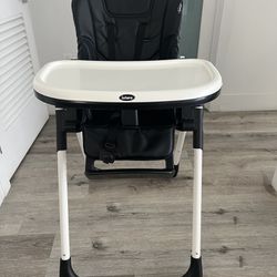 PU Leather Baby High Chair