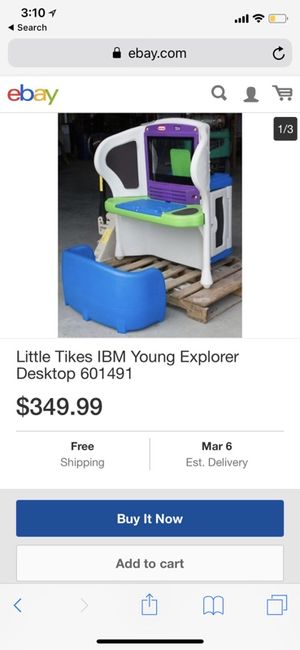 Little Tikes Ibm Young Explorer Desktop 601491 For Sale In