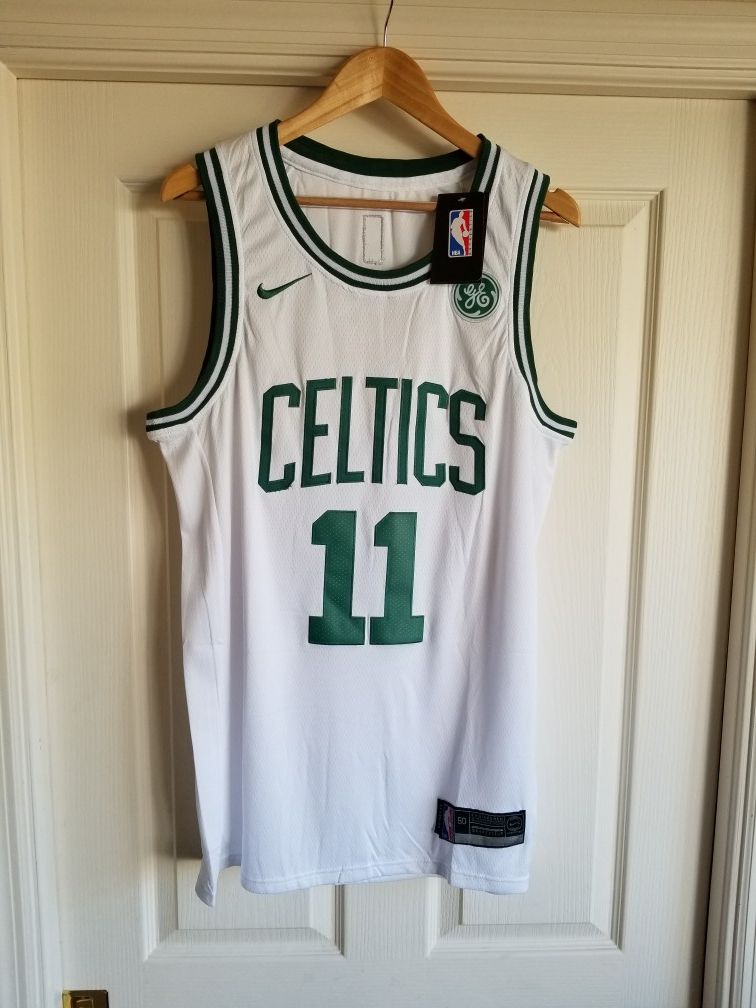 KYRIE IRVING BOSTON CELTICS WHITE JERSEY SIZE LARGE