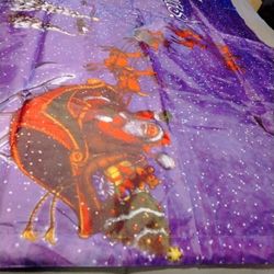 Christmas Banner With Metal Hanging Clips And 3 Poles