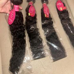 100% Human Hair Bundles 22 24 26 28