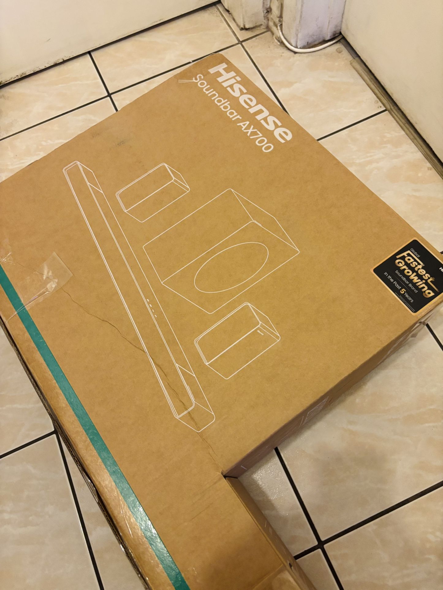 Hisense AX700 5.1.2 Ch. Soundbar Home Theater System | Dolby Atmos • Wireless Sub • 710W Peak Power