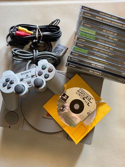 Sony PlayStation 1 Console Bundle with Games
