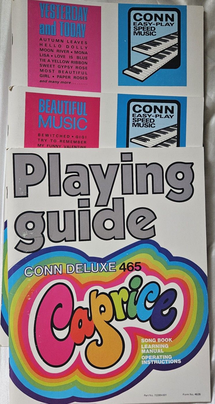 3 Conn Caprice Music Books