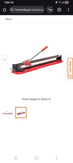 RUBI  Practic 61 Plus-24 in. Tile Cutter with Tungsten Carbide Blade and Roller Guide
by

