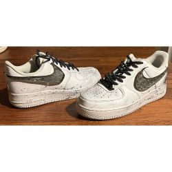 Nike Air Force 1 07 Paint Splatter Custom Sneakers Mens 9