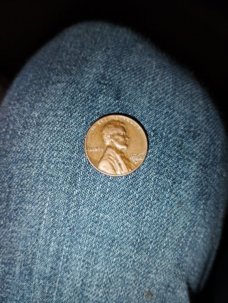 1968 Penny With Errors