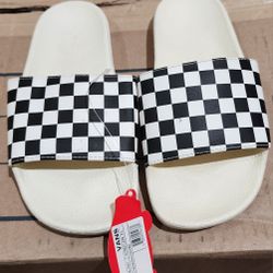 NEW Women's Checkered Van Slides
