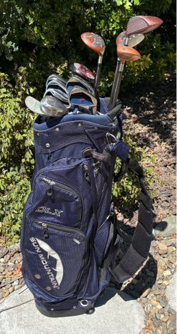 TopFlite/TaylorMade golf set (Burner Driver+3w+5w+7w+ 5hybrid+6i-pw+sw+putter+cart bag)