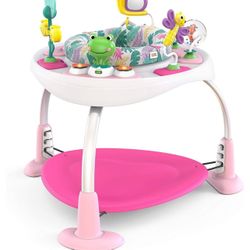 Bright Starts Bounce Bounce Baby 2-in-1 Activity Jumper & Table - Playful Palms 