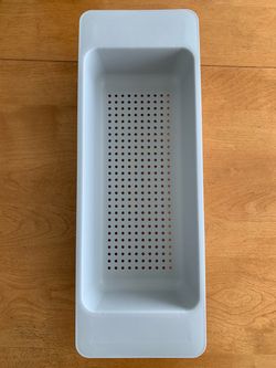 IKEA GRUNDVATTNET Colander Gray Sink Strainer Dish Drainer