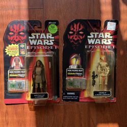 NEW OOM-9 Battle Droid and Adi Gallia figure - Phantom Menace