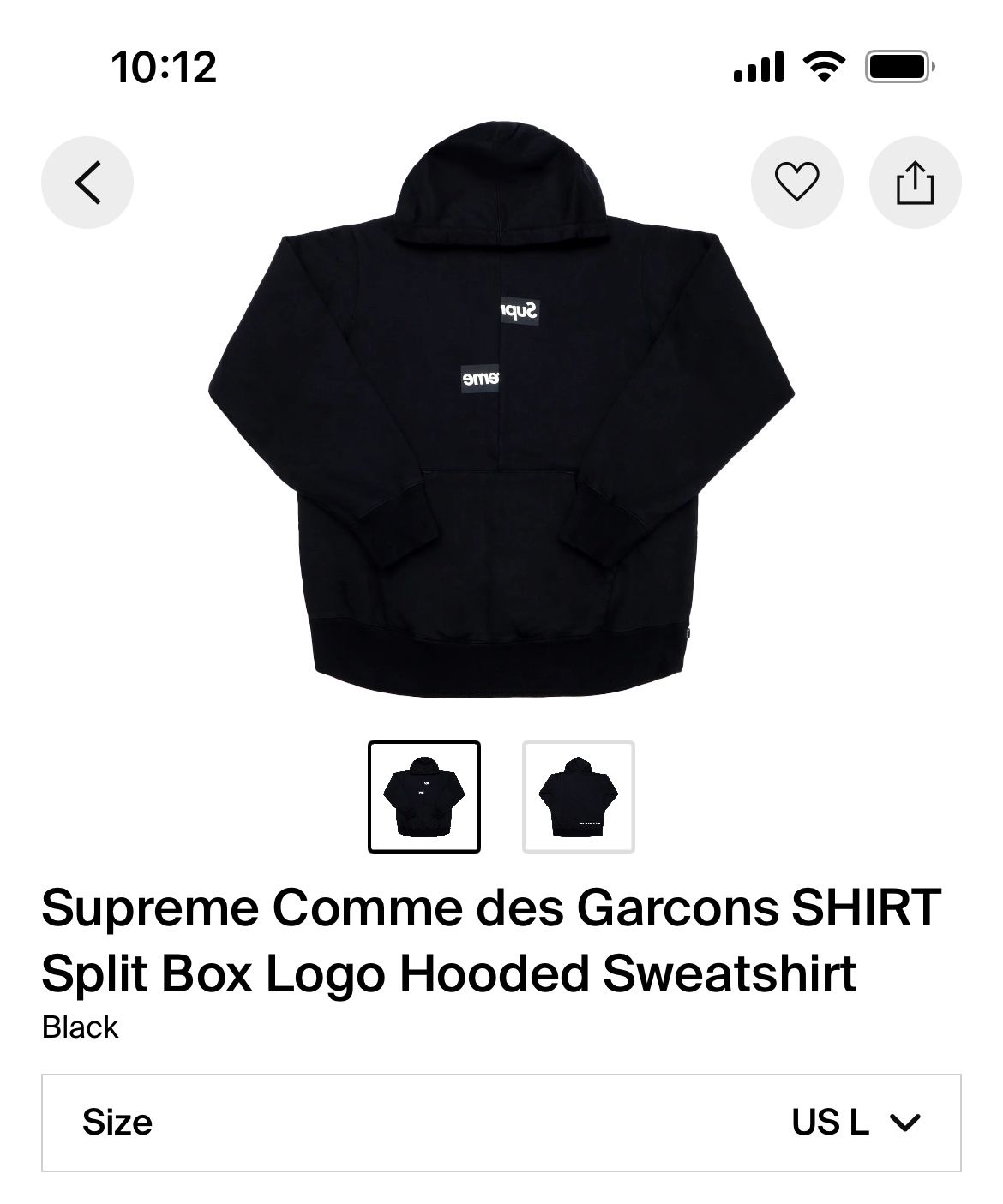 Cdg Box Supreme Cdg Split Supreme X CDG Split Box Logo Tee