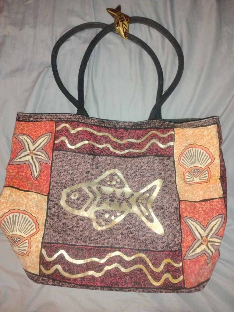Beach Hand Tote Bag