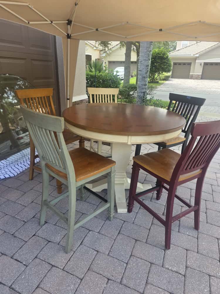 Premium Wood Circle Table