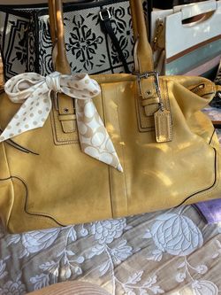 Coach Hamilton Tan/Camel Leather Tote Satchel
