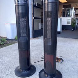 New In Box 33.46" Tower Space Heater Electric 1500W Remote Control 12H Timer