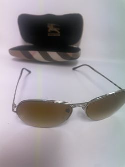 Burberry B3060 Women's Sunglasses, Amber 1145/2L Lenses, Gold Tone Frame