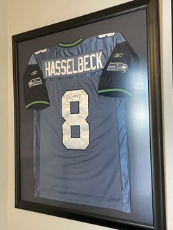 Autographed, Matt Hasselbeck Framed Seahawks Jersey