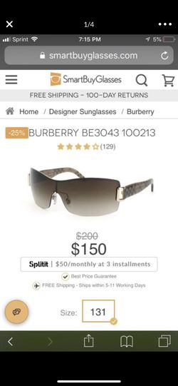 Burberry B3043 Sunglasses SALE