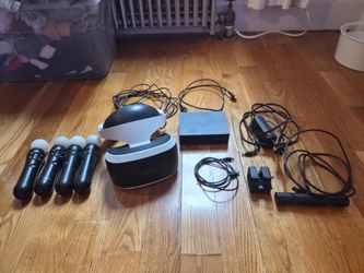 PSVR Full System w 4 move controllers