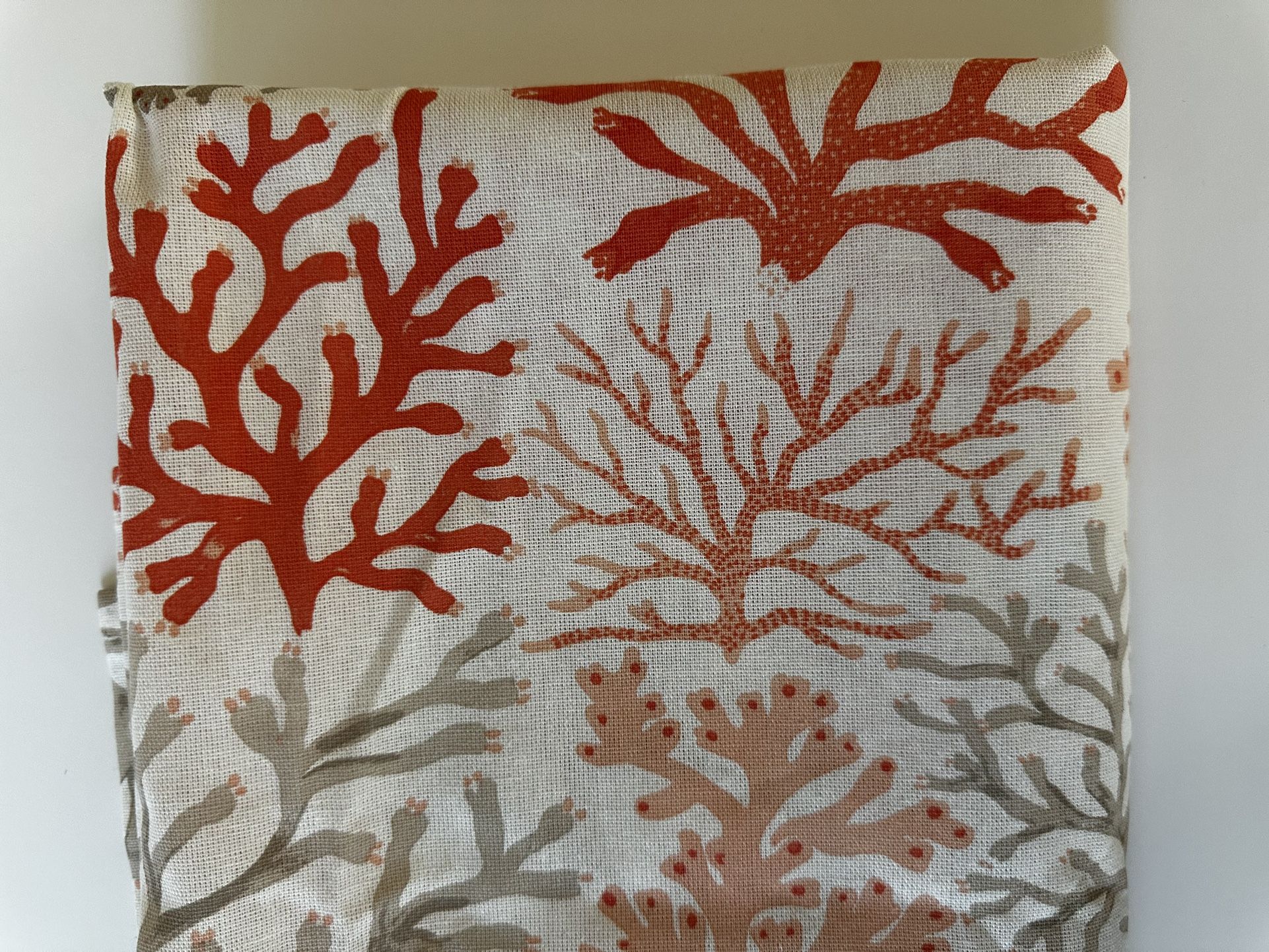 New Threshold Coral Reef Shower Curtain, 73x73, NWOT, Target