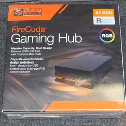 Seagate FireCuda Gaming Hub 8TB External USB 3.2 Gen 1 Hard Drive with RGB LED Lighting